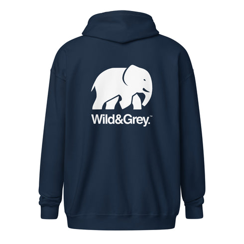 Elephant Conservation - Full Zip Womens Hoodie